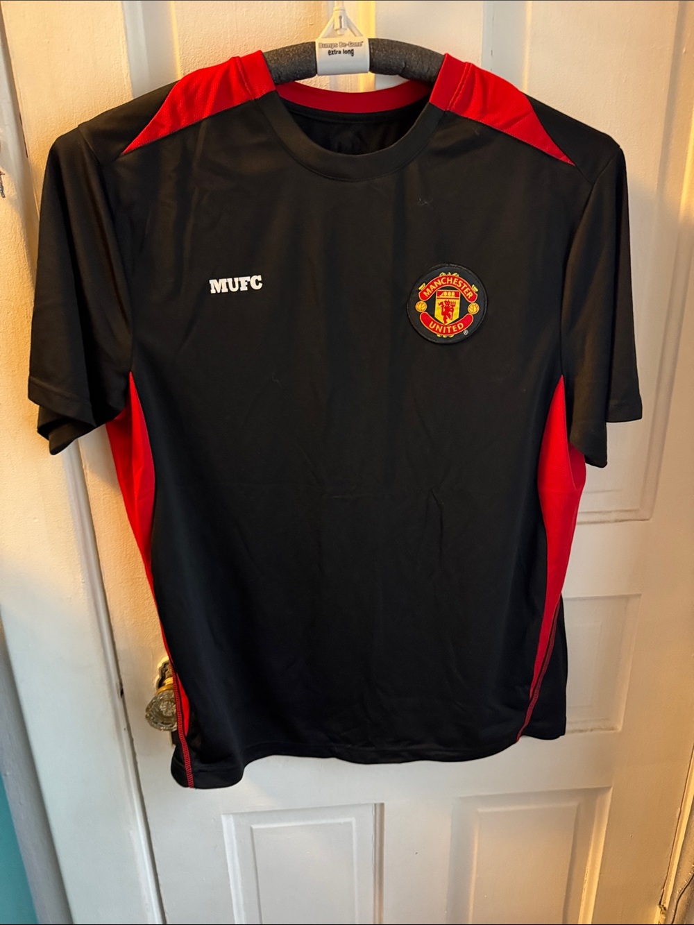 Manchester United Black & Red Short-Sleeve Jersey- Men’s XL - never worn